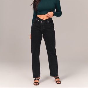 Abercrombie Dad Jeans - crossbody Curve love size 26s